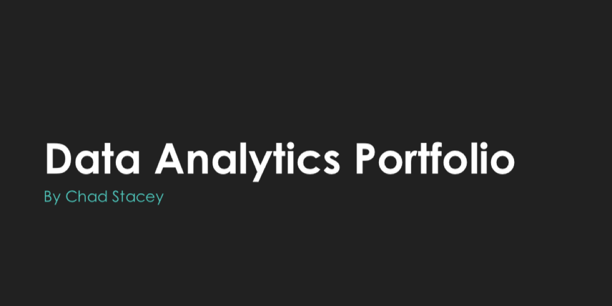 Chad Stacey's Portfolio Project