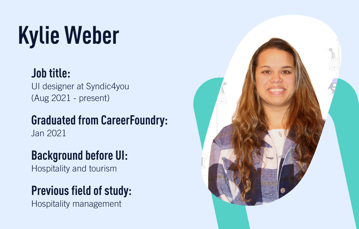 CareerFoundry UI design graduate, Kylie